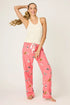 Pj Salvage Flannels Let's Get Fizzical Cat Print Pants